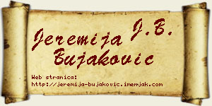Jeremija Bujaković vizit kartica